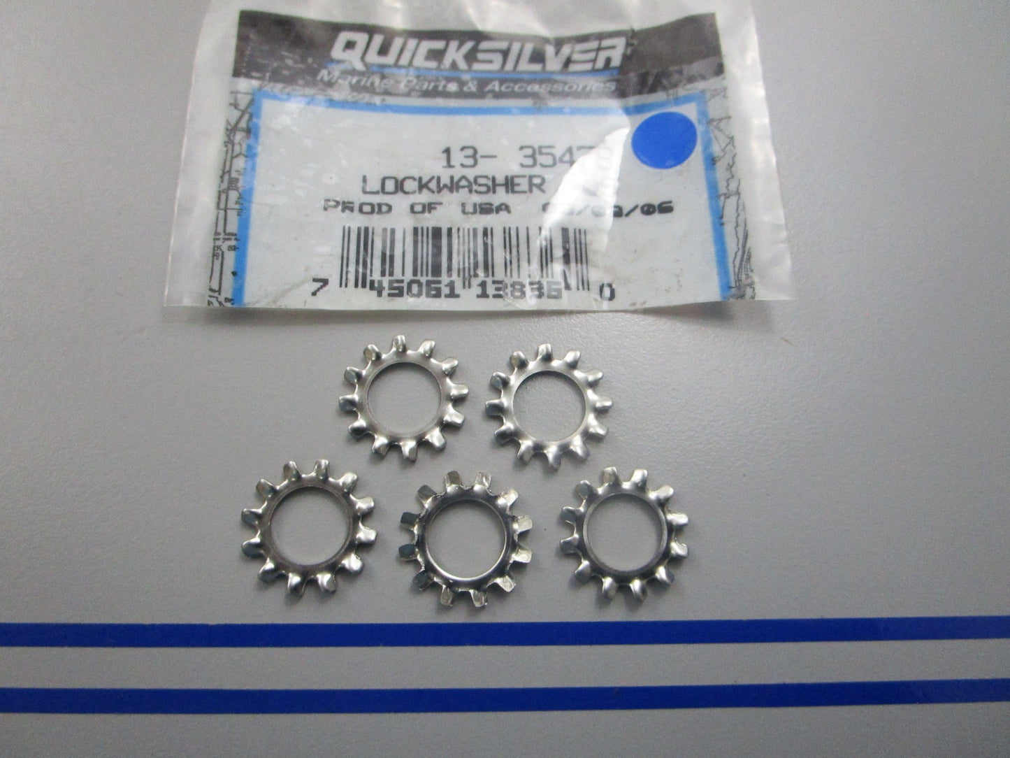 NEW OEM (LOT OF 5) 13-35479 Mercury Quicksilver Lockwasher 0810