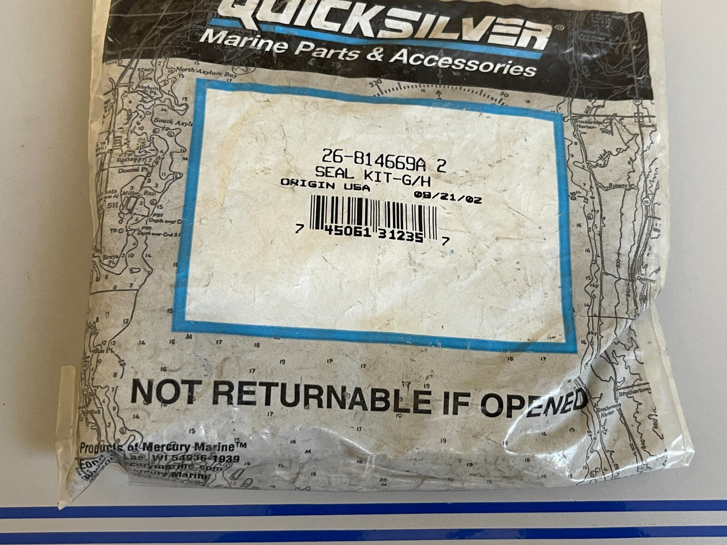 *NEW OEM* 0720 Mercury Quicksilver Gearcase Seal Kit 26-814669A2