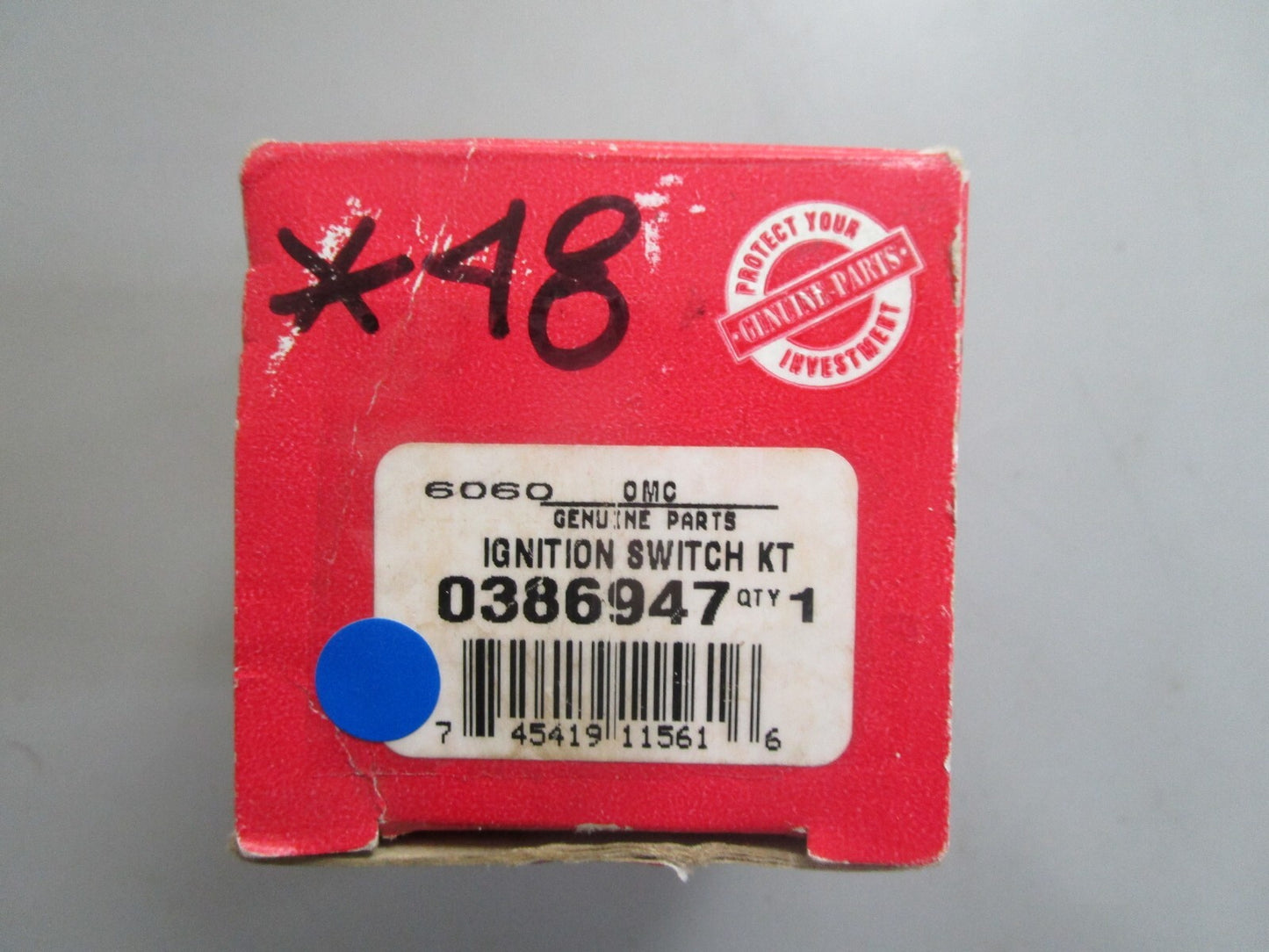 *NEW OEM* 0820 OMC Johnson Evinrude Ignition Switch Kit 386947 0386947