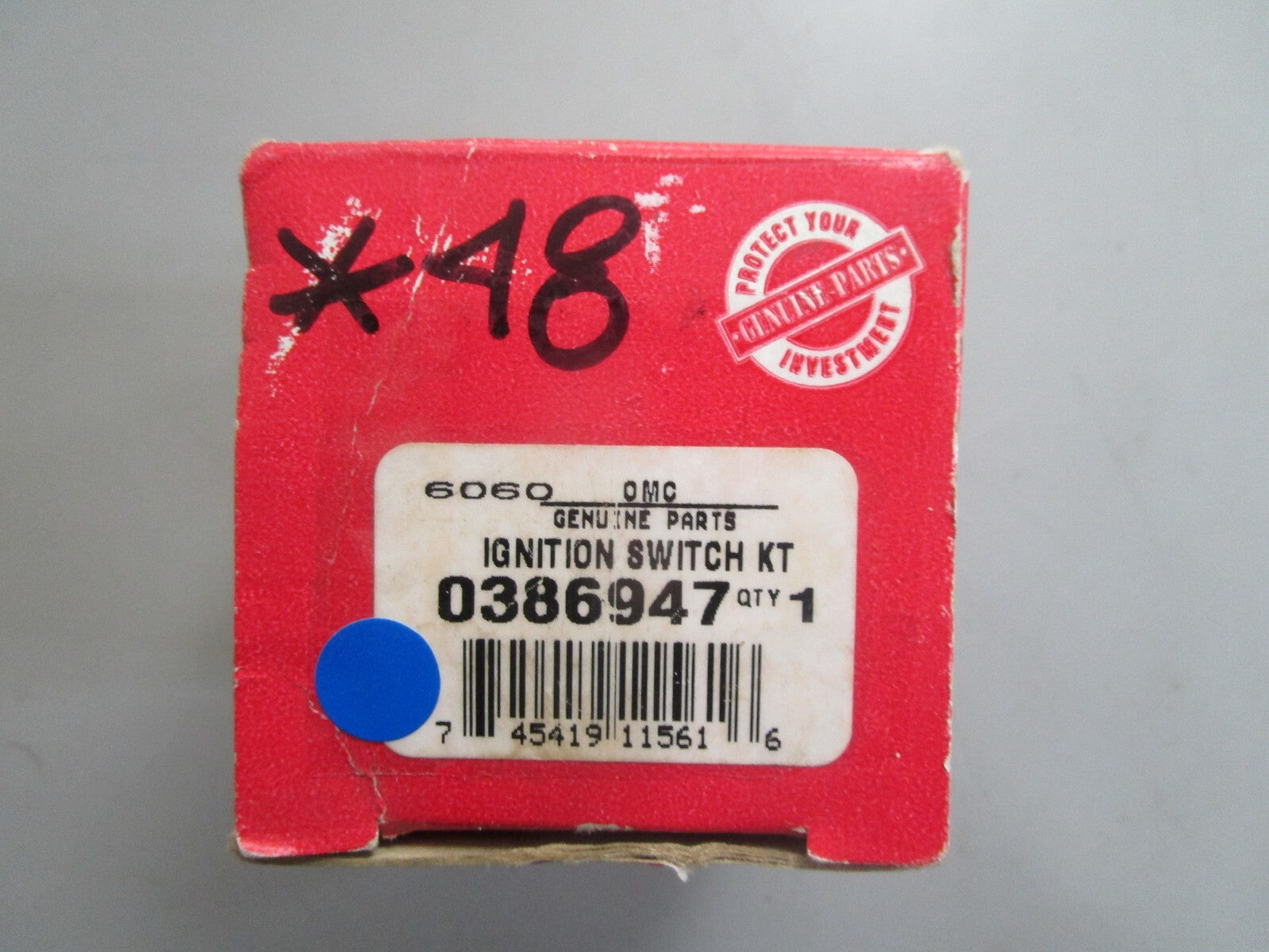 *NEW OEM* 0820 OMC Johnson Evinrude Ignition Switch Kit 386947 0386947