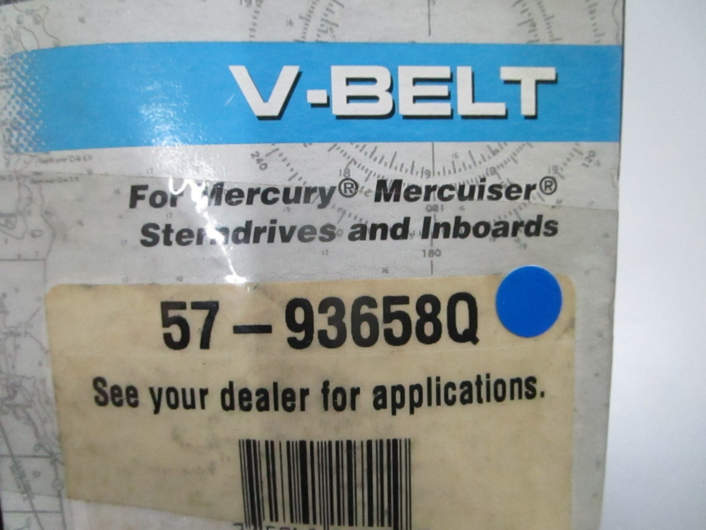 *NEW OEM* 0810 Mercury Quicksilver V-Belt 57-93658Q