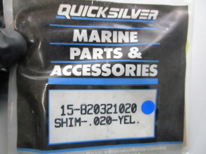 NEW OEM 15-820321020 Mercury Quicksilver .020 Yellow Shim 0810
