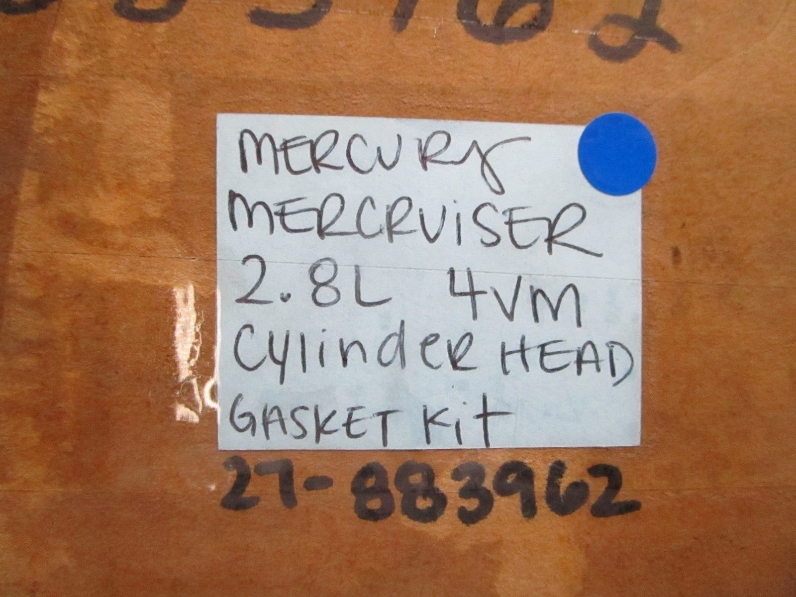 *NEW OEM* 0720 Mercury Mercruiser 2.8L 4VM Cylinder Head Gasket Kit 27-883962