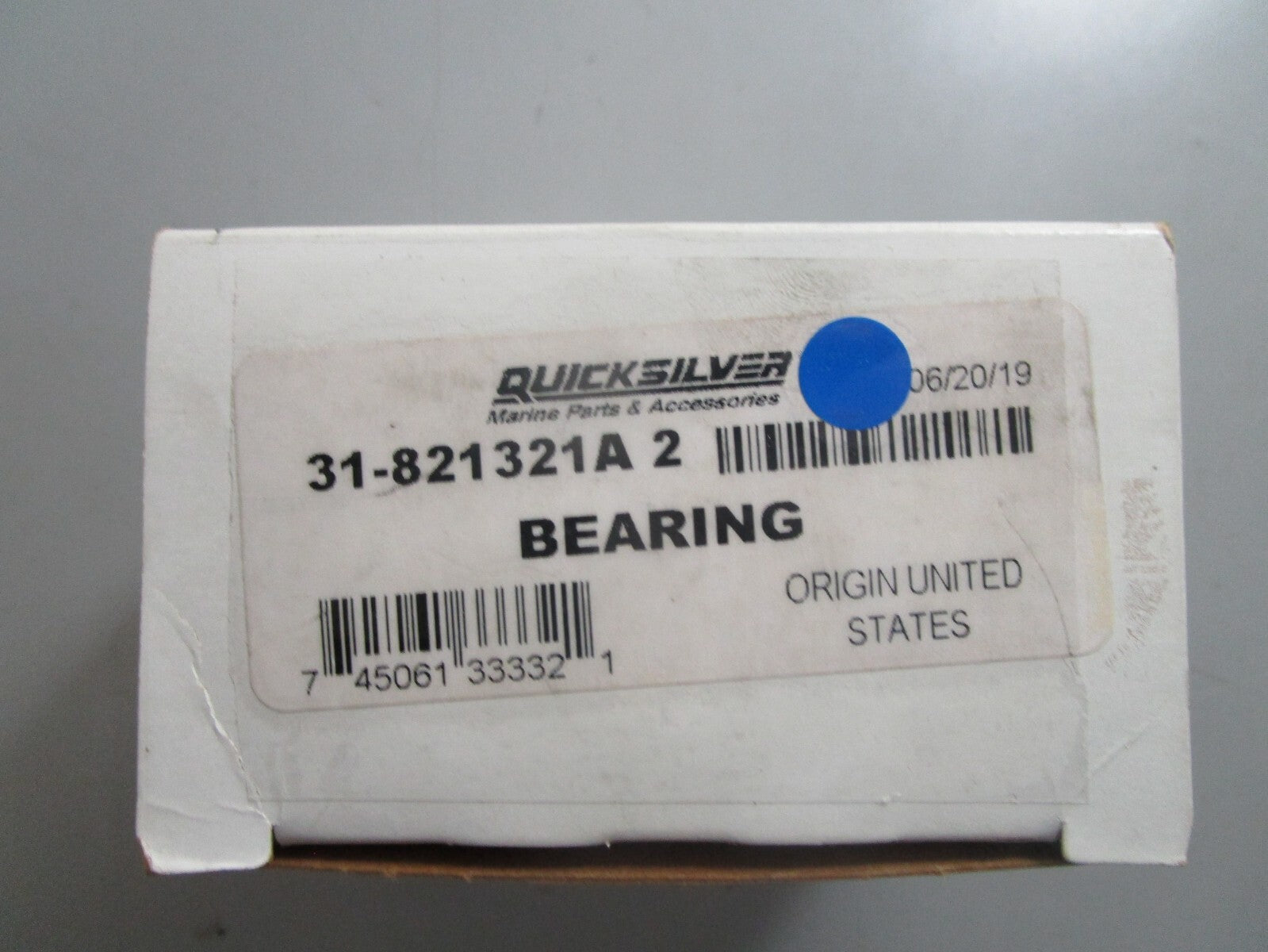 *NEW OEM* 0810 Mercury Quicksilver Bearing 31-821321A 2