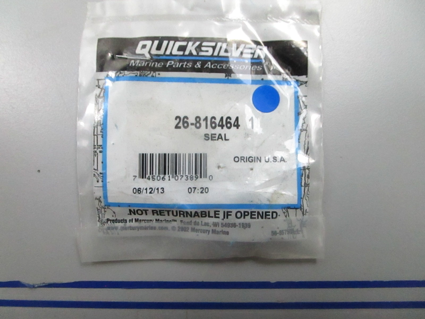 *NEW OEM* 0810 Mercury Quicksilver Seal 26-816464 1