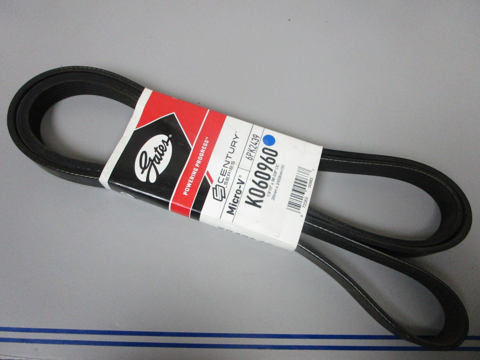 NEW K060960 Gates Micro-V 13/16" x 96 ⅝" Serpentine Belt 0720