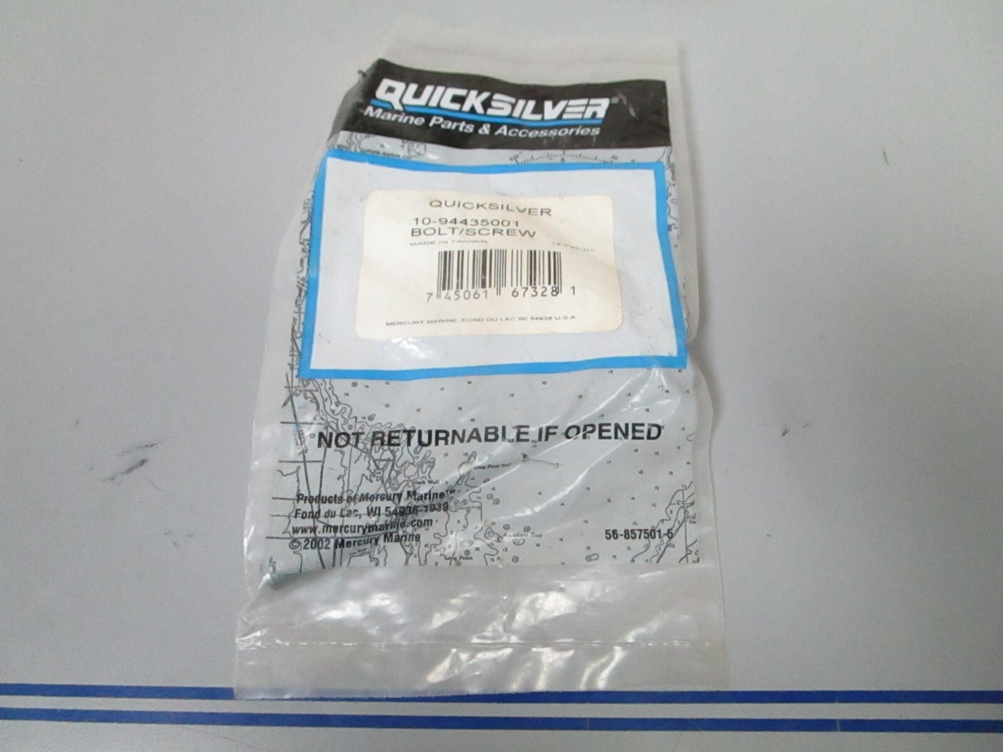 *NEW OEM* 0810 Mercury Quicksilver Screw Bolt 10-94435001