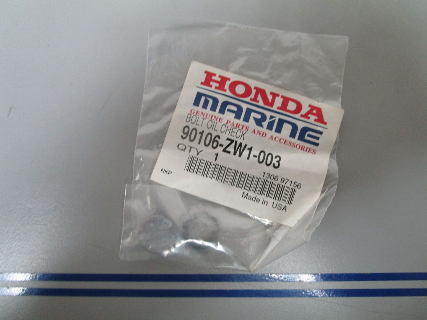 *NEW OEM* 0770 Honda Oil Check Bolt With Gasket 90106-ZW1-003