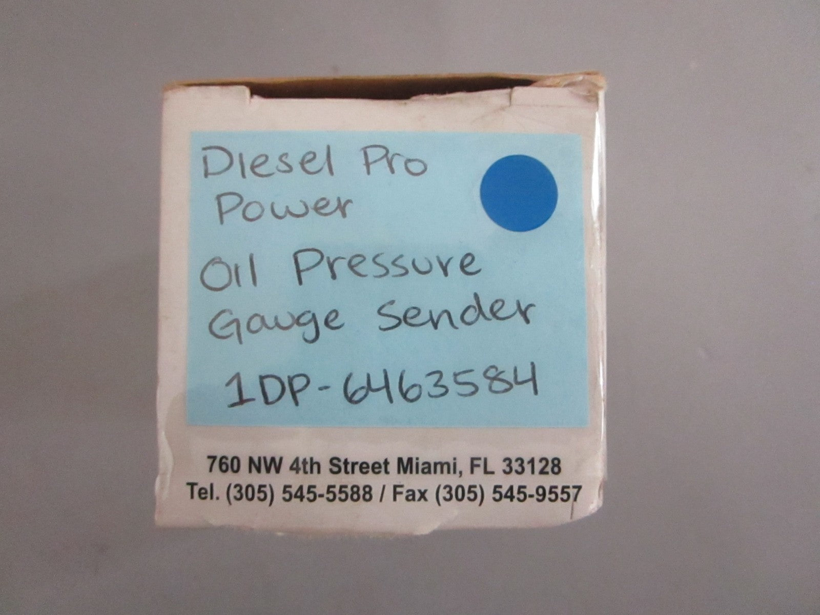 *NEW* 0820 Diesel Pro Power Oil Pressure Gauge Sender 1DP-6463584
