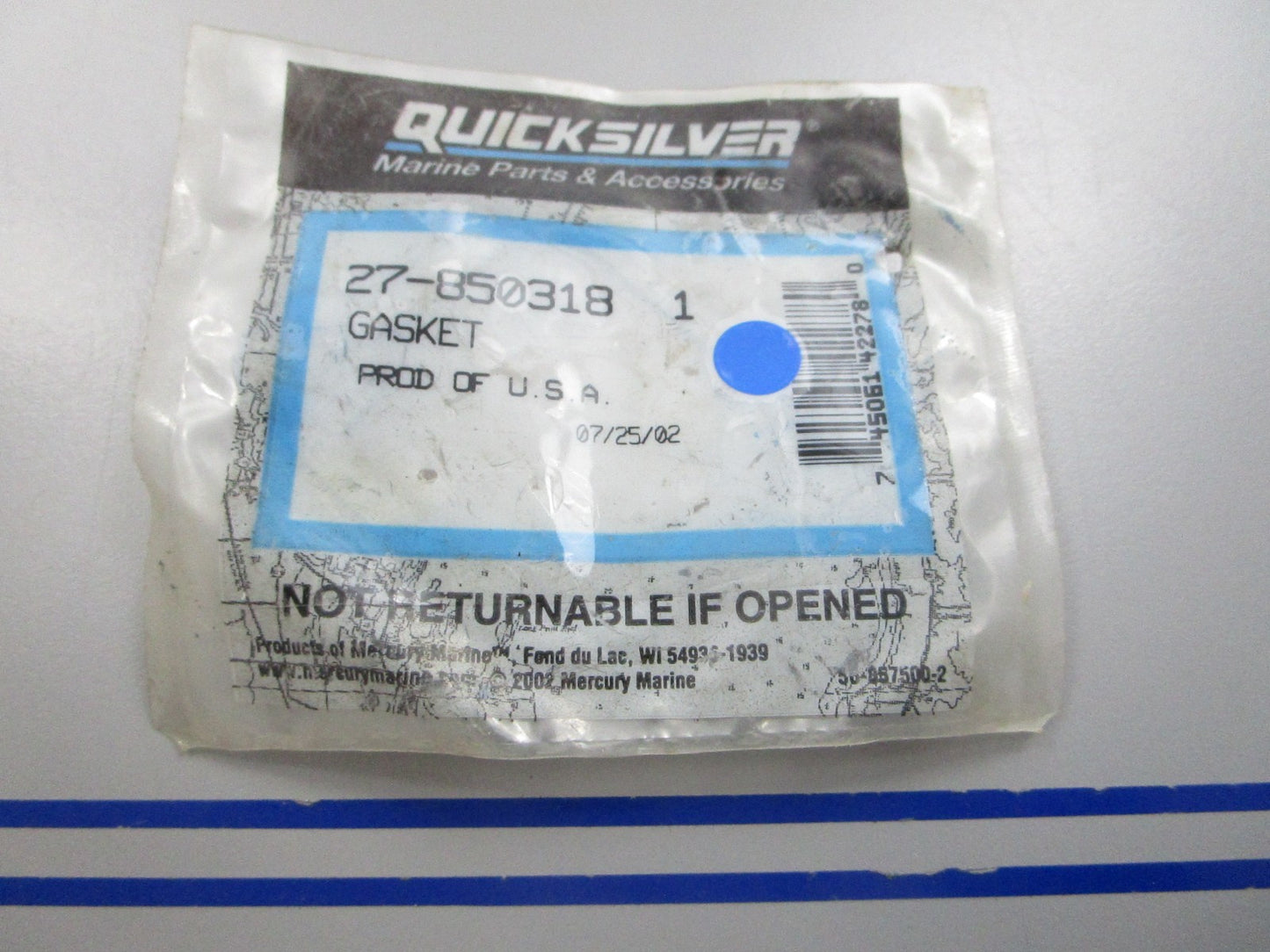 NEW OEM 27-8503181 Mercury Quicksilver Gasket 0810