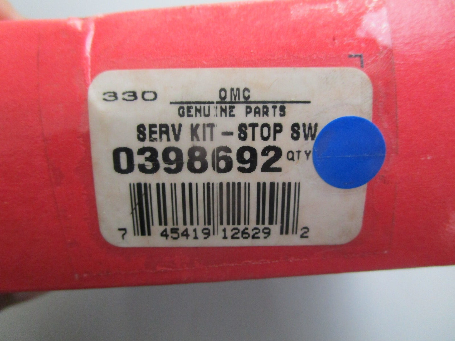 *NEW OEM* 0820 OMC Johnson Evinrude Stop Switch Service Kit 398692 0398692
