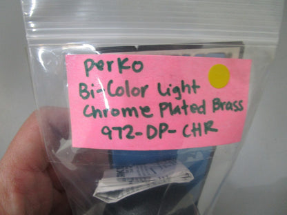 *NEW* 0810 Perko Bi-Color Light Chrome Plated Brass 972-DP-CHR