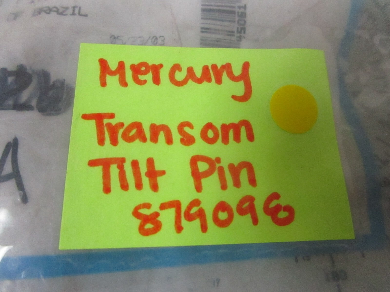 *NEW OEM* 0750 Mercury Quicksilver TRANSOM TILT PIN 879098