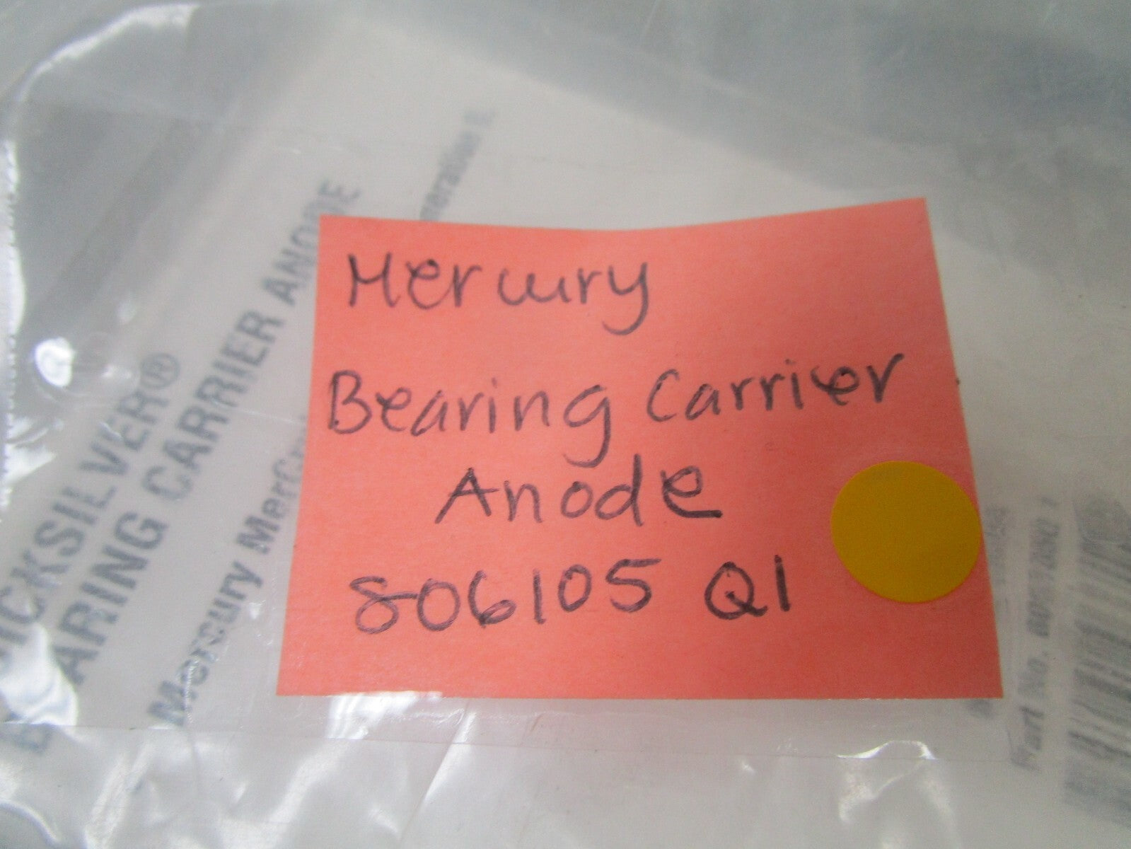*NEW OEM* 0810 Mercury Quicksilver Bearing Carrier Anode 806105Q1