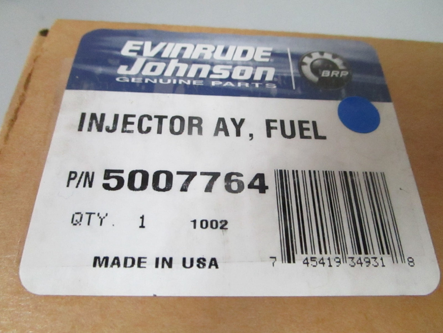 *NEW OEM* 0720 OMC Johnson Evinrude ETEC Fuel Injector Assembly 5007764