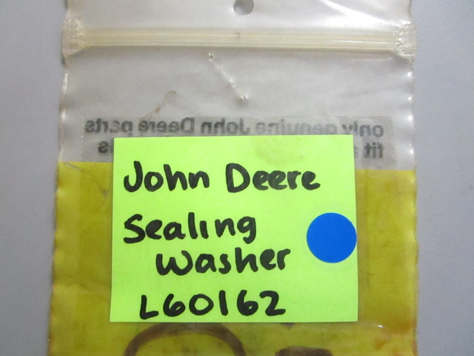 *NEW OEM* 0810 John Deere Sealing Washer L60162