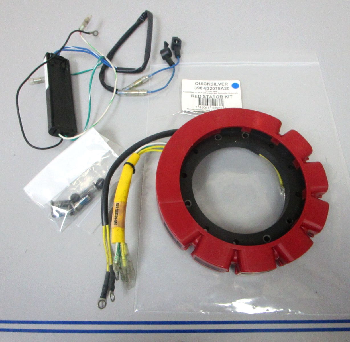 *NEW OEM* 0720 Mercury Quicksilver Red Stator Kit 398-832075A20
