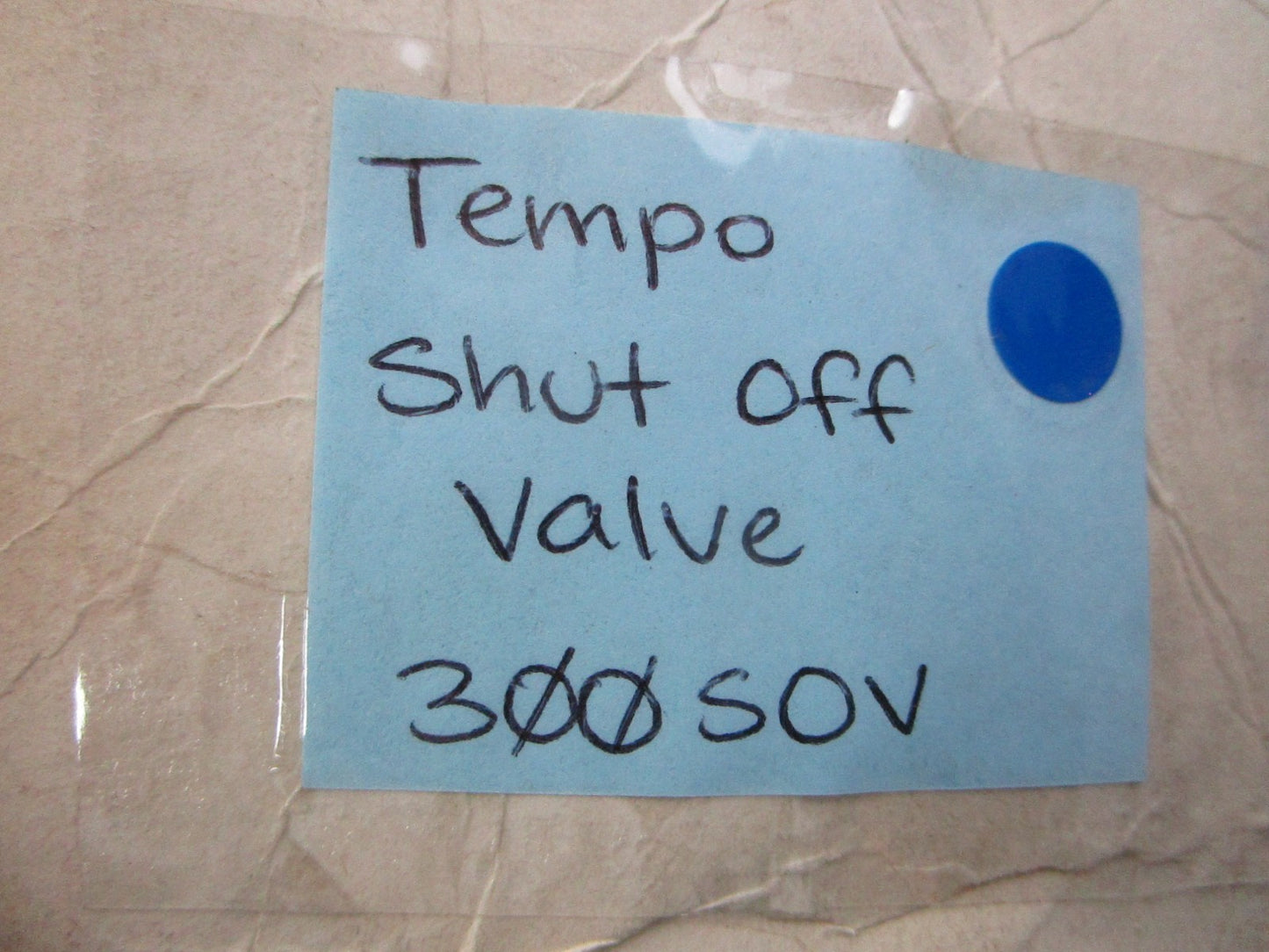 NEW 300SOV Tempo Shut Off Valve 0810