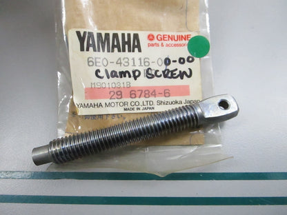 NEW OEM 6E0-43116-00-00 Yamaha Clamp Screw 0810