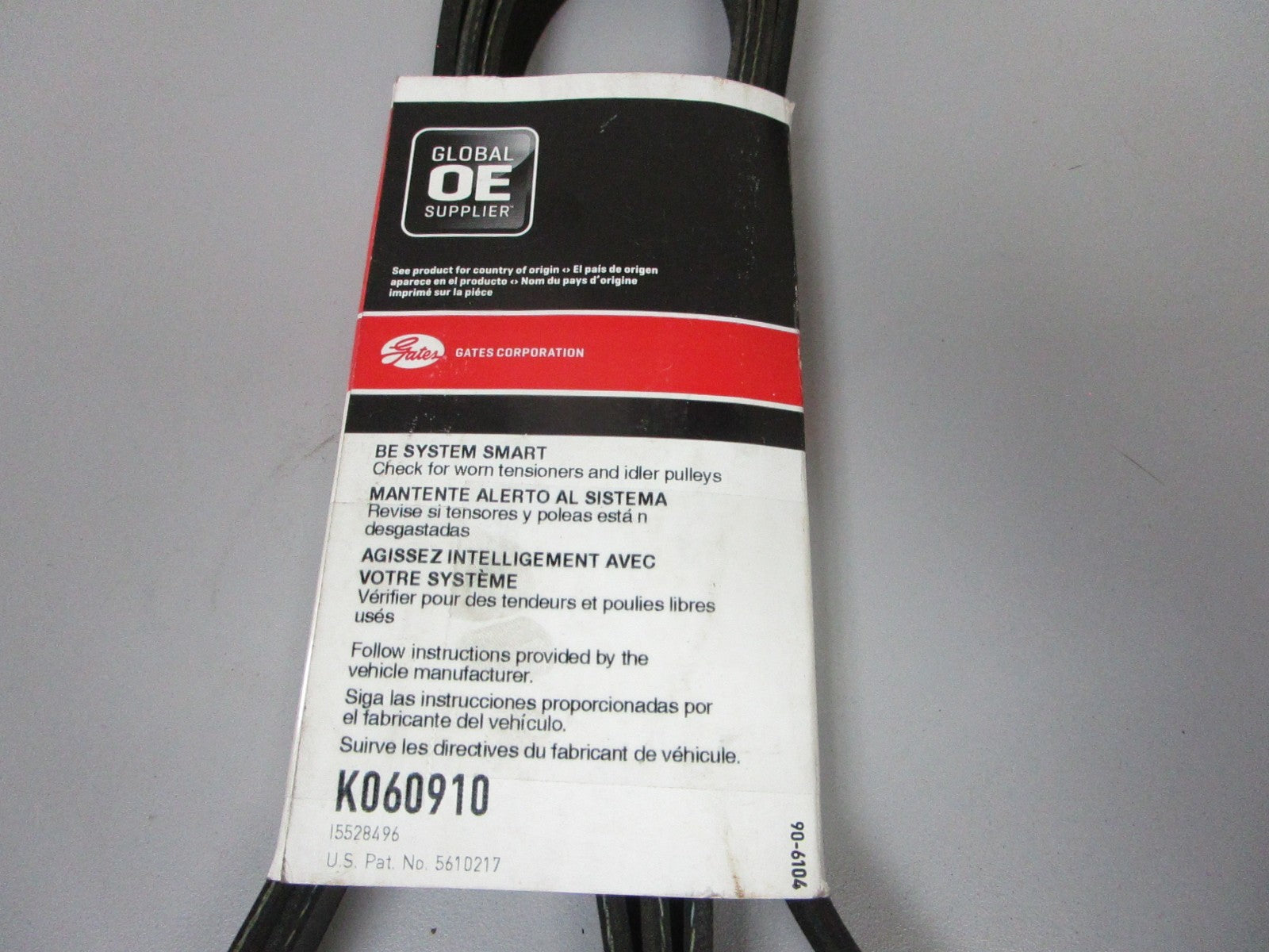 NEW K060910 Gates Micro-V Serpentine Belt 0720