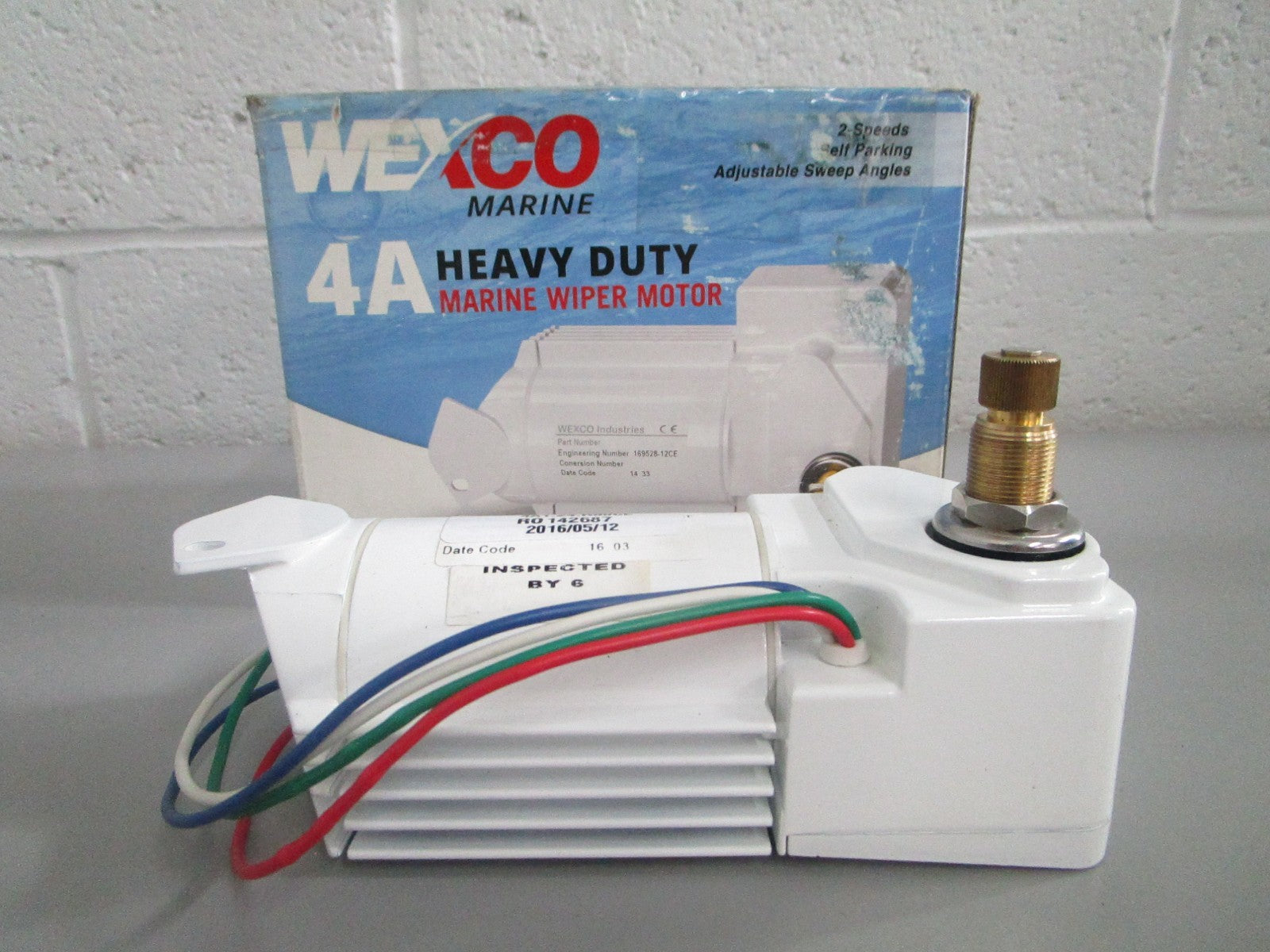 NEW OEM 4A1.24.R80CE Wexco Marine 4A Heavy Duty Marine Wiper Motor 0820