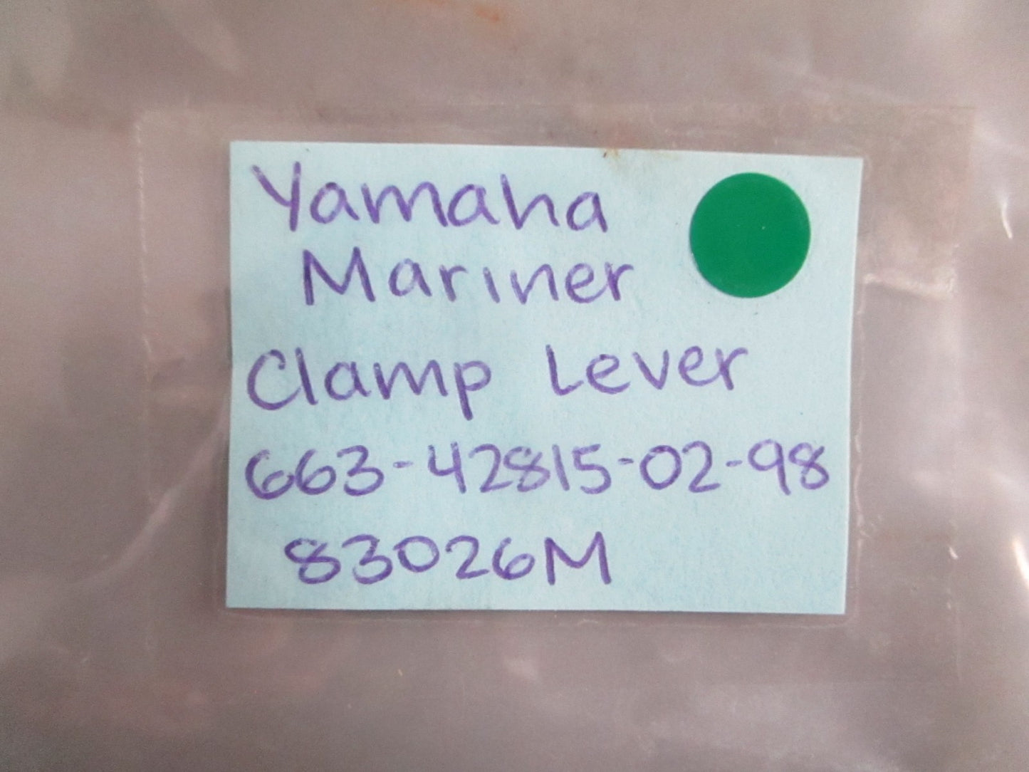 NEW OEM 663-42815-02-98 83026M Yamaha Mariner Clamp Lever 0820