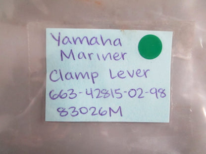 NEW OEM 663-42815-02-98 83026M Yamaha Mariner Clamp Lever 0820