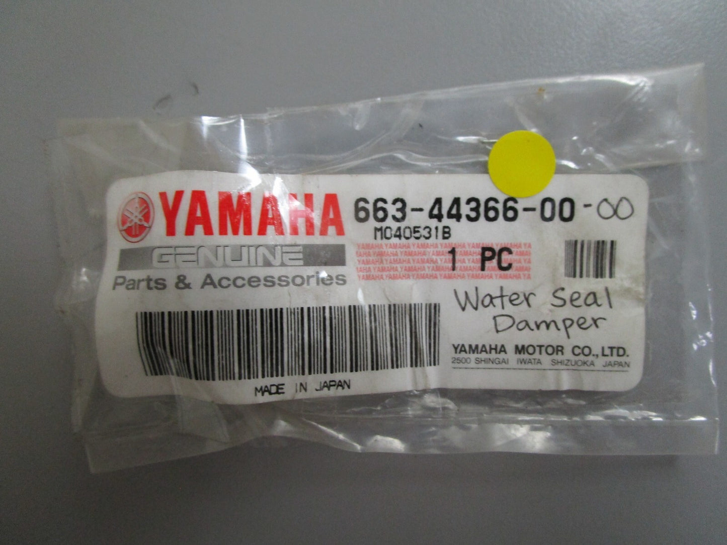 *NEW OEM* 0810 Yamaha Water Seal Damper 663-44366-00-00