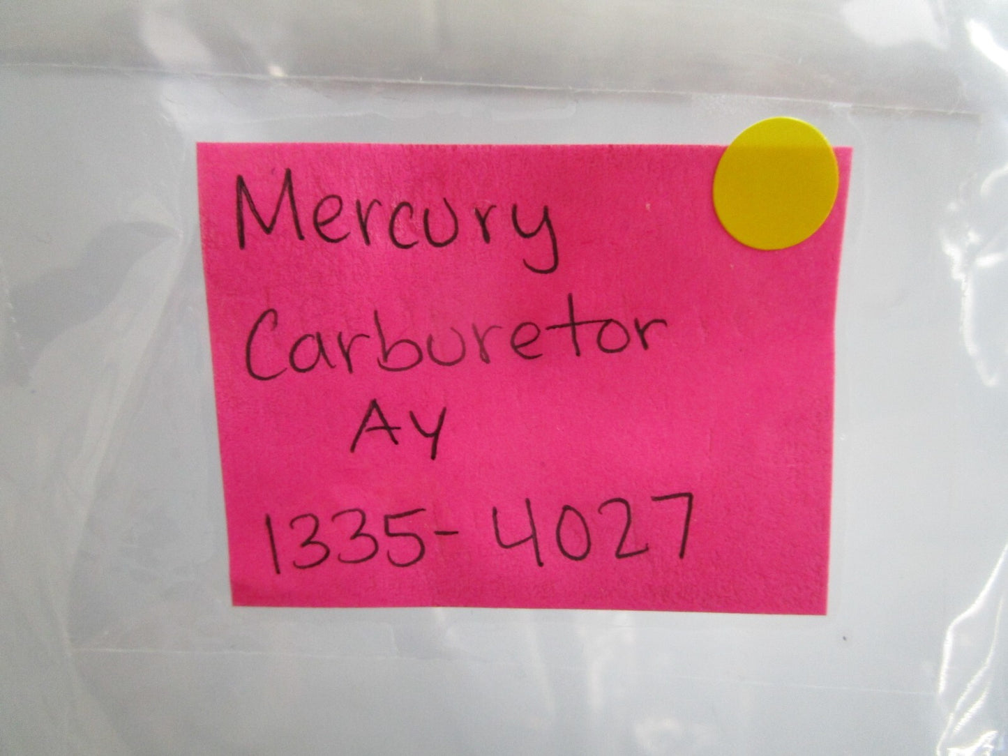 *NEW OEM* 0820 Mercury Quicksilver Carburetor Ay 1335-4027