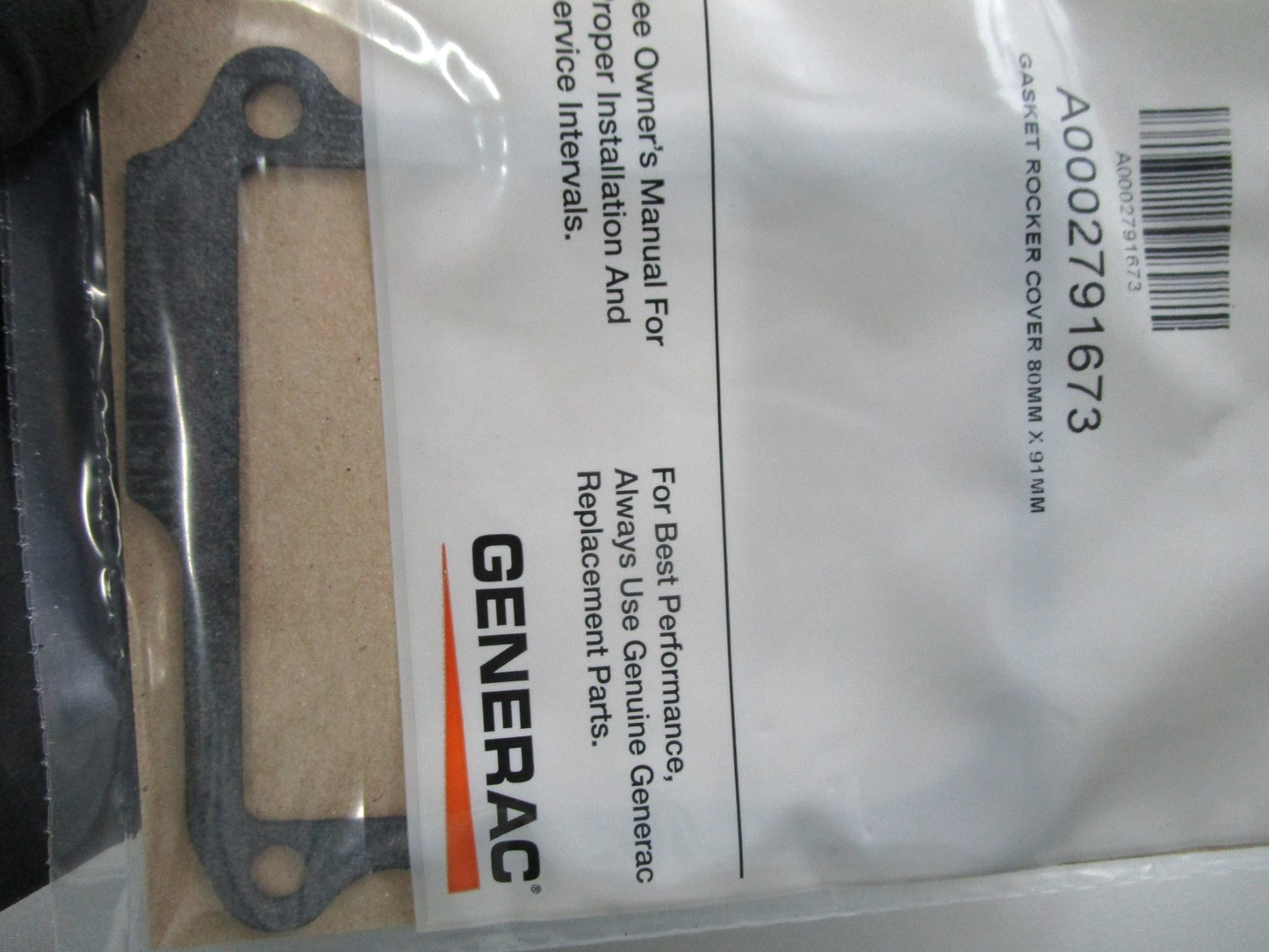 *NEW OEM* 0810 Generac Rocker Cover Gasket A0002791673