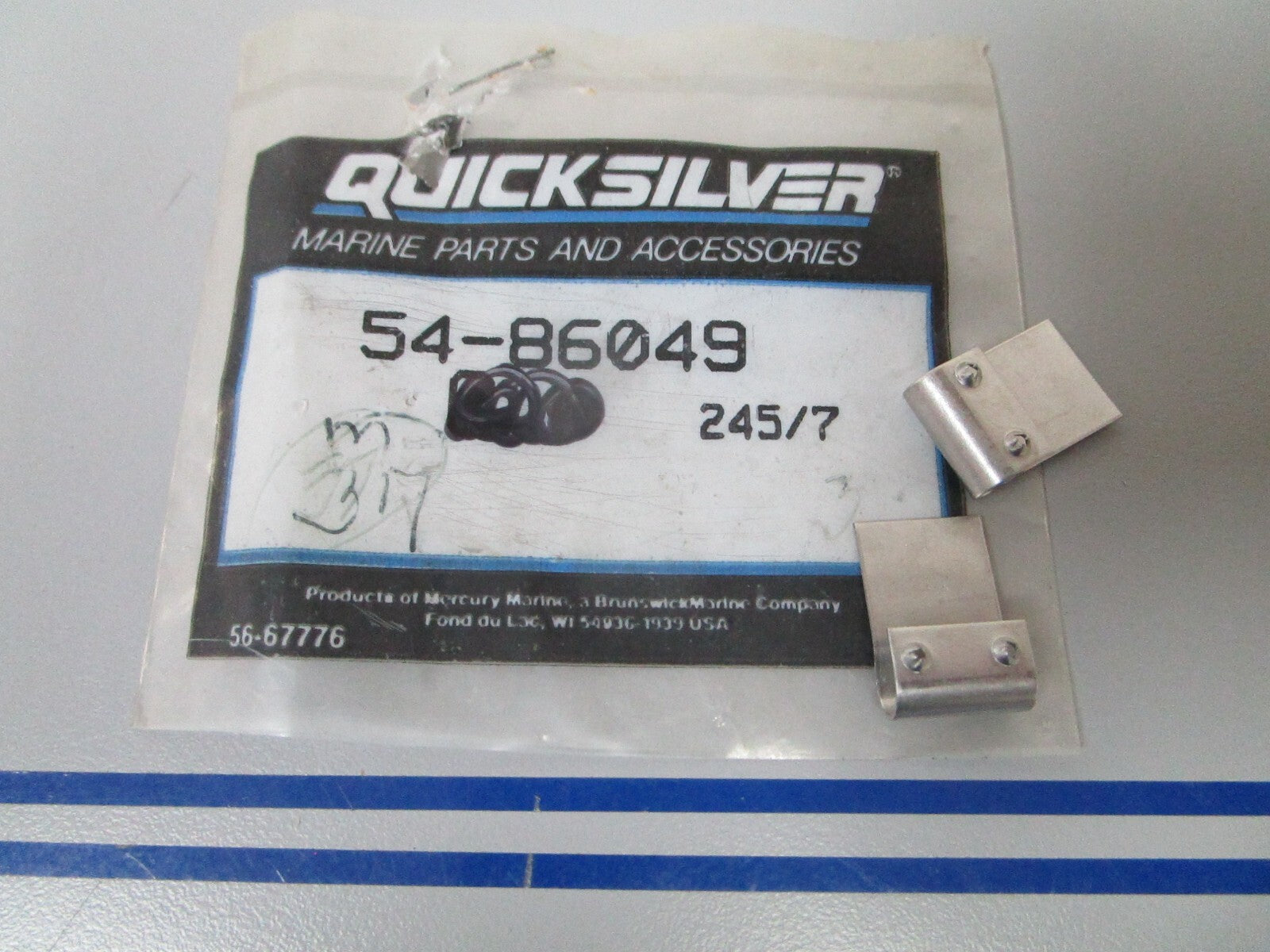 *NEW OEM* (LOT OF 2) 0810 Mercury Quicksilver Grounding Clips 57-86049