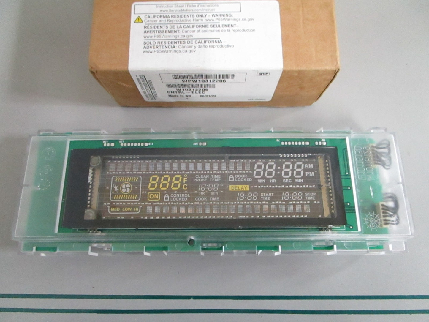 NEW OEM W10312206 Whirlpool Oven Control Board 0820