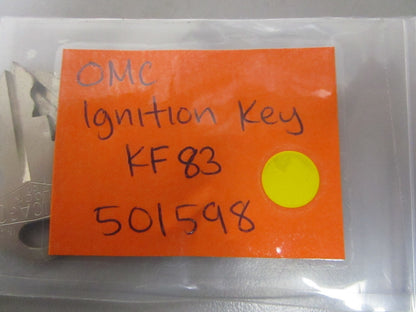 *NEW OEM* 0810 OMC Johnson Evinrude Ignition Key KF83 501598 0501598