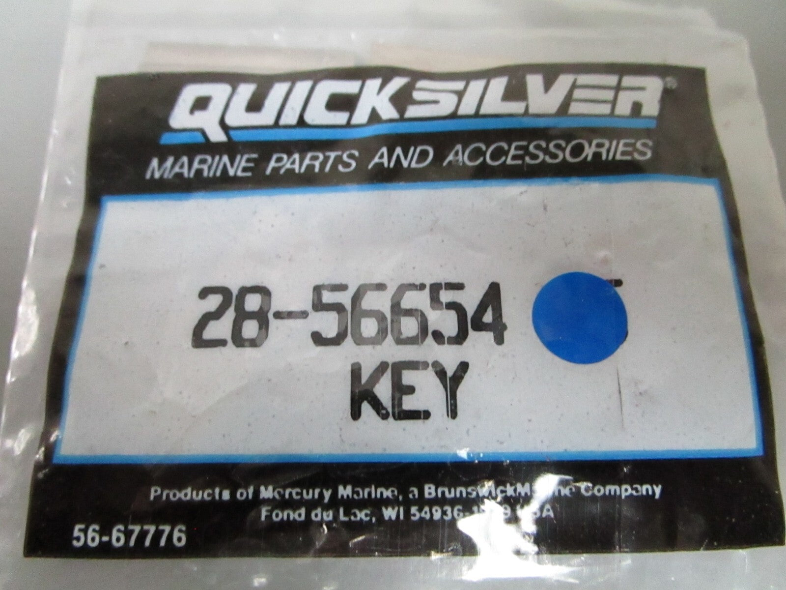 *NEW OEM* (LOT OF 5) 0720 Mercury Quicksilver Key 28-56654