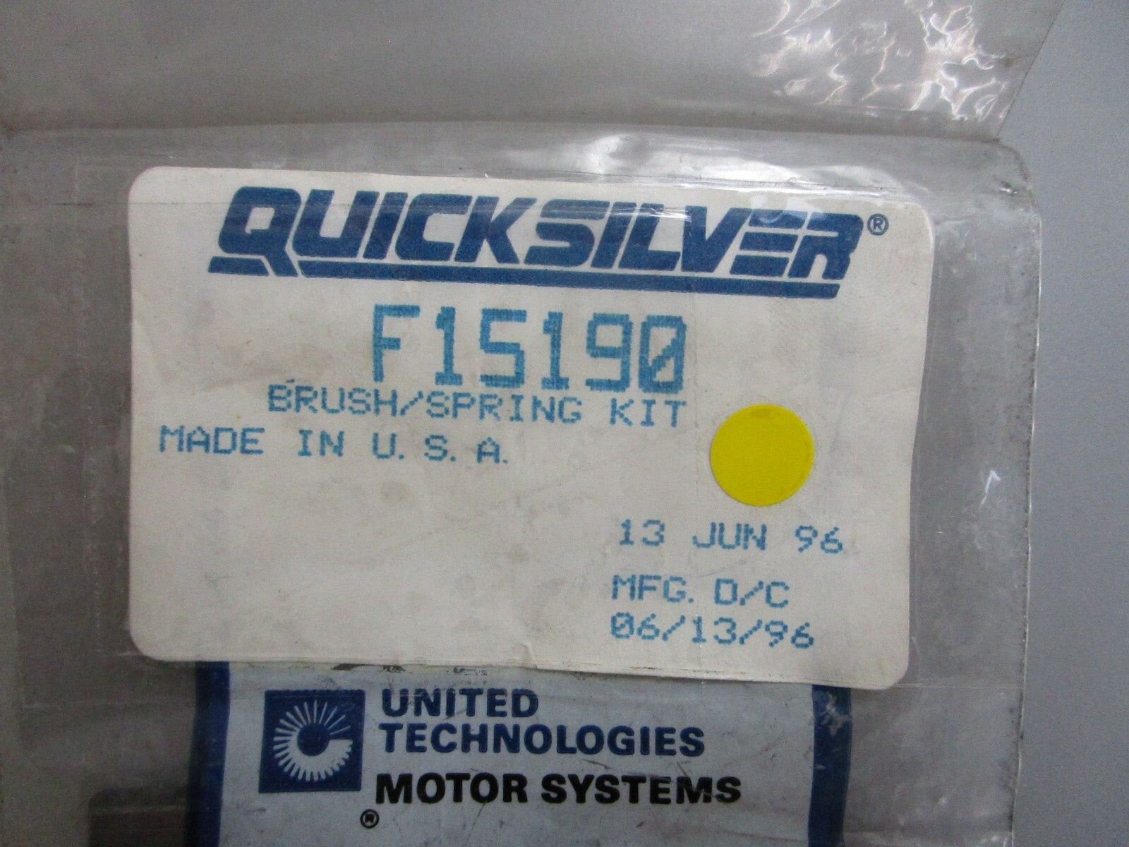 *NEW OEM* 0820 Mercury Quicksilver Brush/Spring Kit F15190