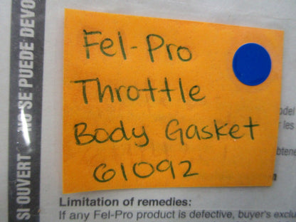 *NEW* 0810 Fel-Pro Throttle Body Gasket 61092