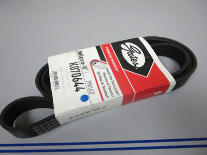 NEW K070644 Gates Micro-V 15/16" x 65" Serpentine Belt 0720