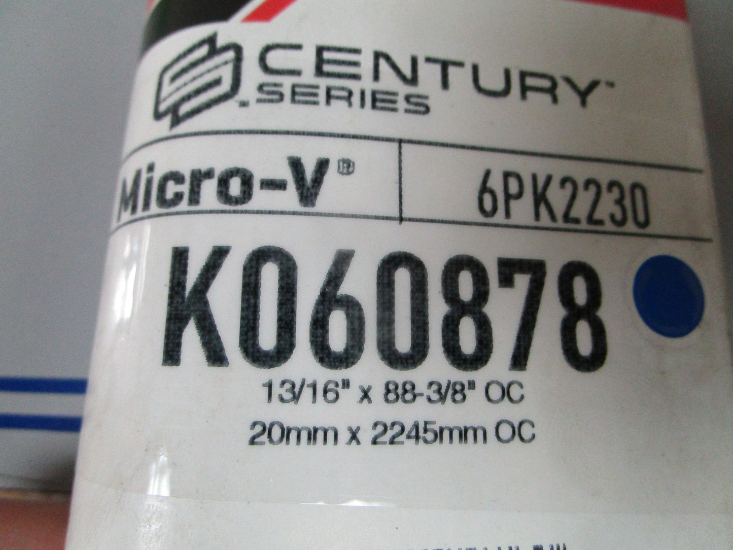 NEW K060878 Gates Micro-V 13/16" x 88 ⅜ Serpentine Belt 0720
