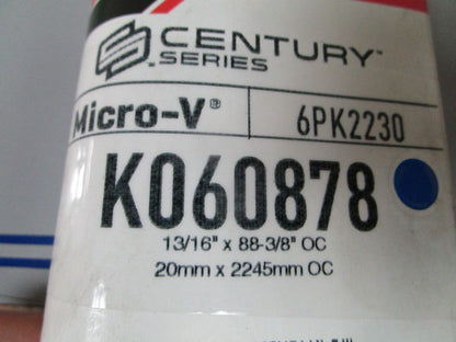 NEW K060878 Gates Micro-V 13/16" x 88 ⅜ Serpentine Belt 0720