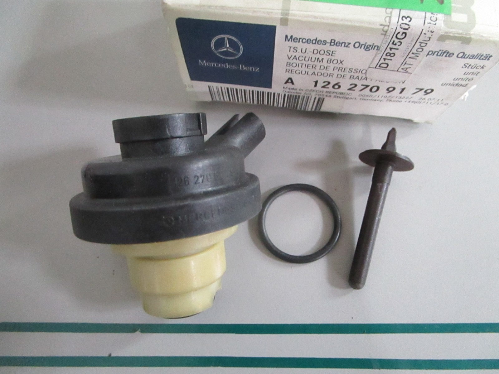 Mercedes-Benz A1262709179 Vacuum Box Modulator Valve W126 NEW OEM 0820