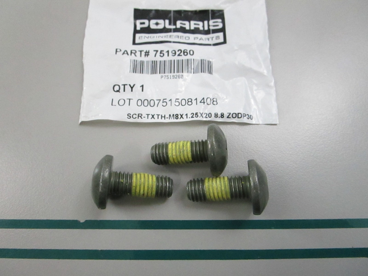 NEW OEM (LOT OF 3) 7519260 Polaris Screw 0810