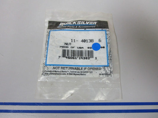 *NEW OEM* (LOT OF 5) 0810 Mercury Quicksilver Nut 11-40138 6