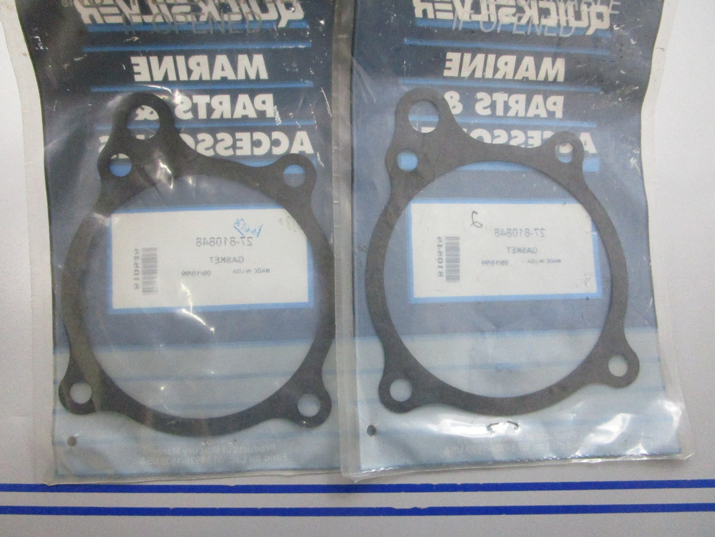 NEW OEM (LOT OF 2) 27-810848 Mercury Quicksilver Gasket 0810