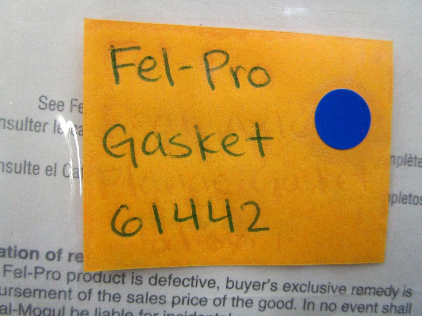 *NEW* 0810 Fel-Pro Gasket 61442