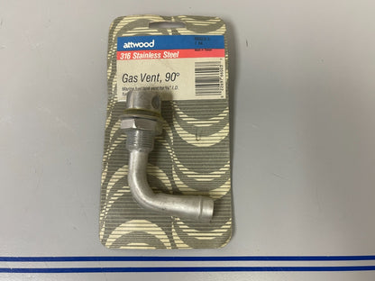 *NEW* 0810 Attwood SS 90 Degree Gas Vent Fuel Tank Vent Hose 66023-3