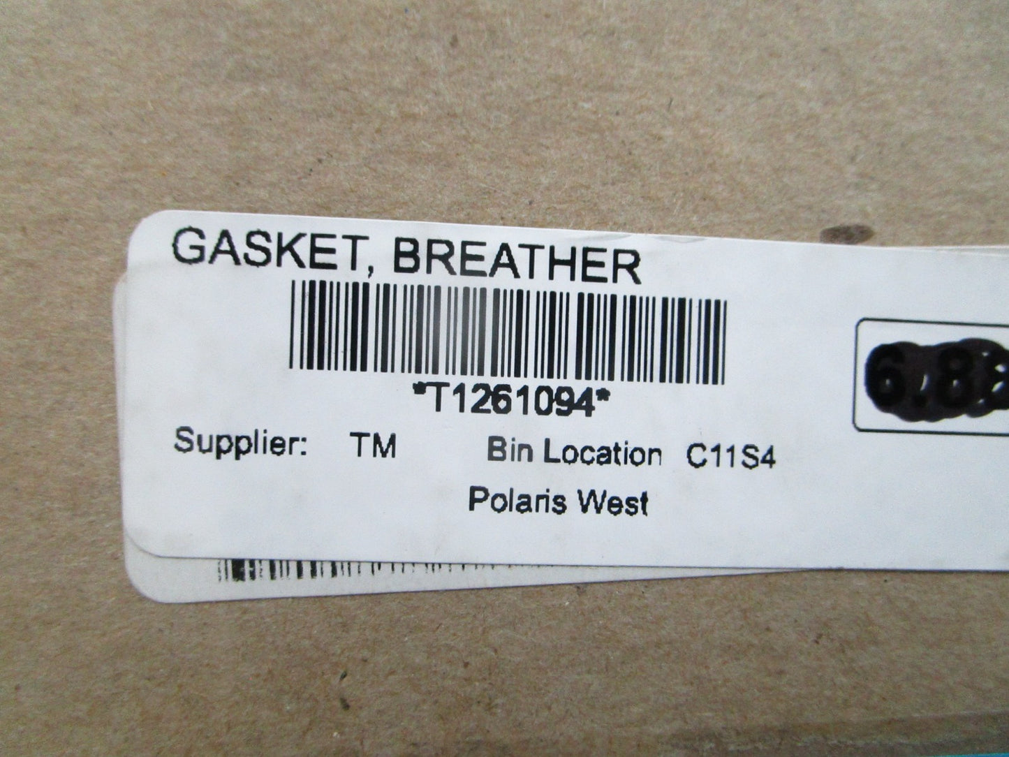 *NEW OEM* 0810 Triumph Breather Cover Gasket T1261094