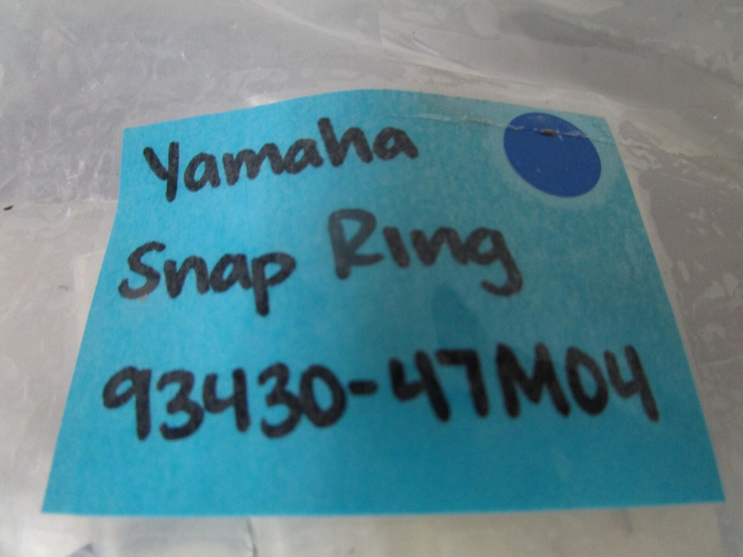 *NEW OEM* 0810 Yamaha Snap Ring 93430-47M04