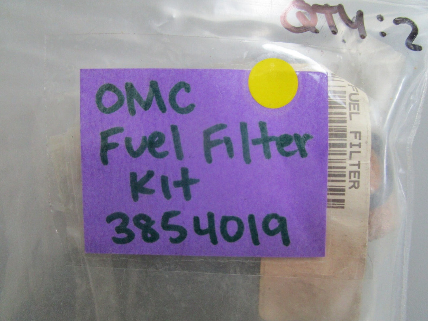 *NEW OEM* 0810 OMC Johnson Evinrude Fuel Filter Kit 3854019
