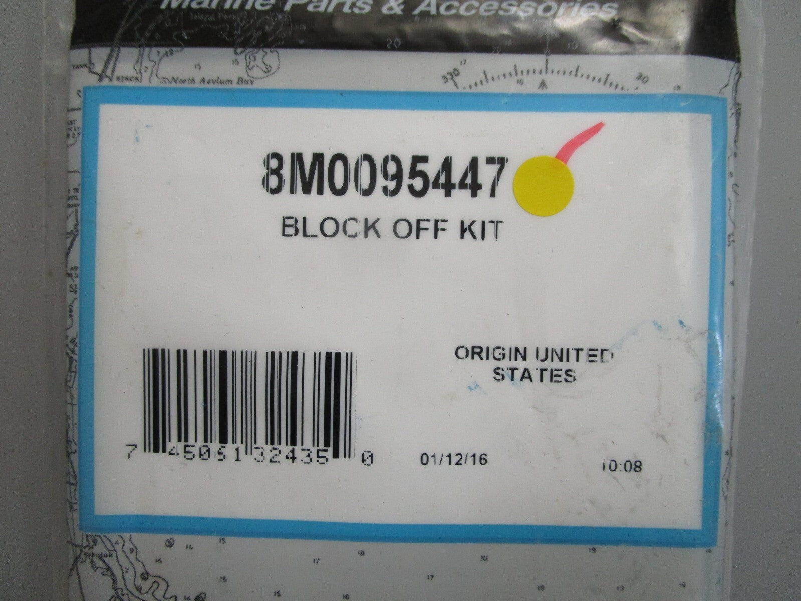 *NEW OEM* 0820 Mercury Quicksilver Block Off Kit 8M0095447