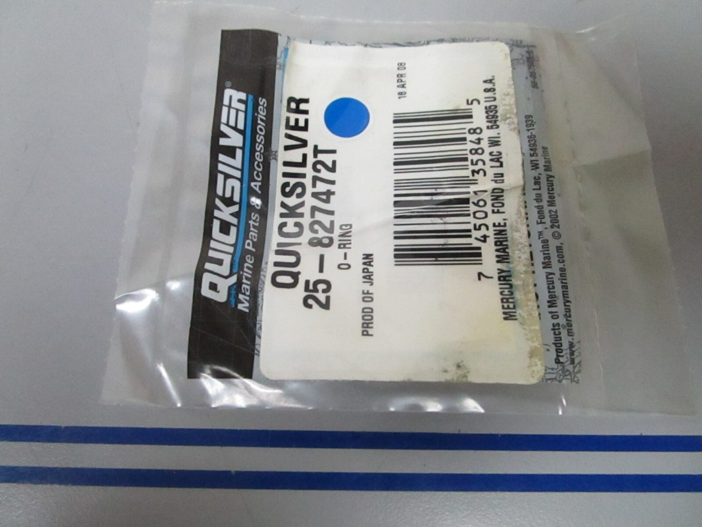 *NEW OEM* 0720 Mercury Quicksilver O-Ring 25-827472T